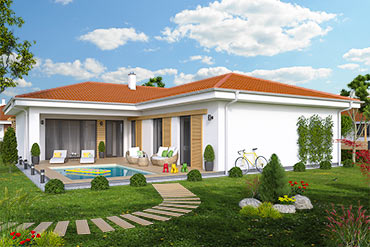 House plans of bungalow L115
