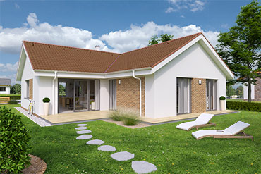 House plans of bungalow L120