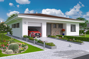 House plans of bungalow o140
